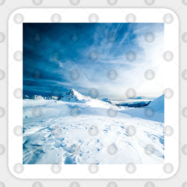 SCENERY 60 - White Snow Mountain Frost Forest Cold Ice Sticker by artvoria